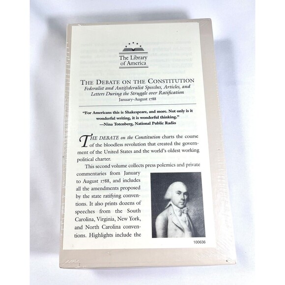 The Library of America The Debate on the Constitution book II 100636 NEW SEALED - Picture 1 of 7